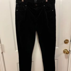 C Of H Black Velvet Skinny Jeans